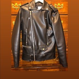 ZARA FAUX LEATHER BIKER JACKET